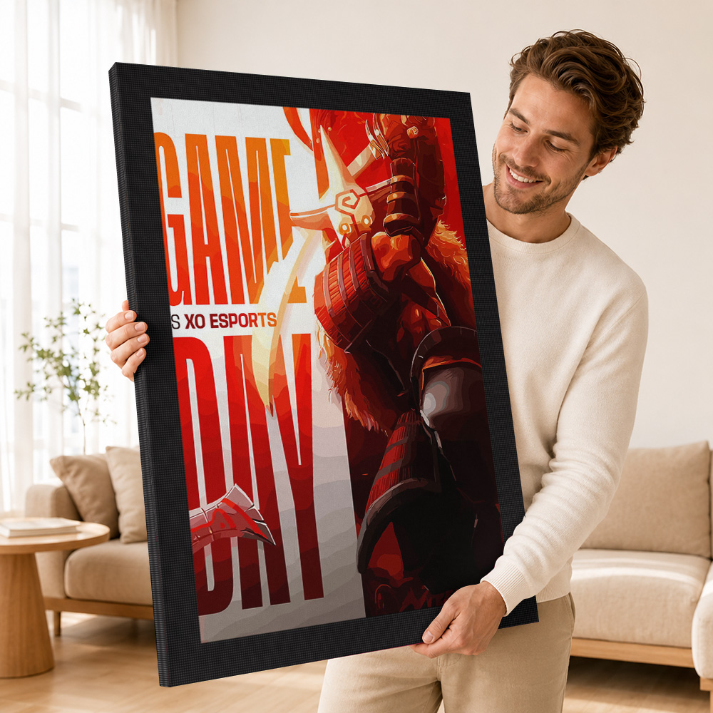 Poster Kanvas Berbingkai Game  - Esports Gaming Poster ulasan dan harga