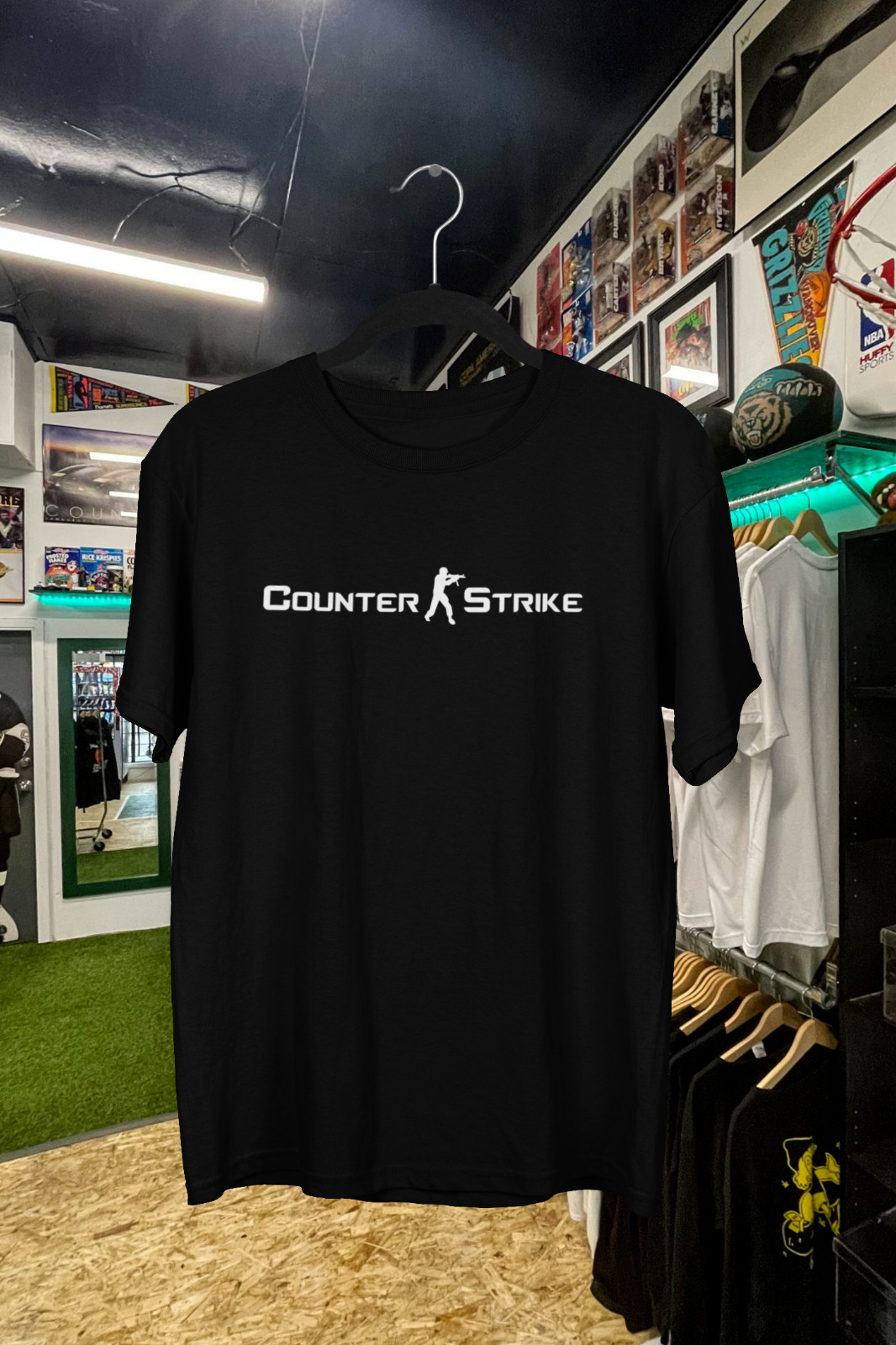 Kaos Logo Teks Vintage Counter - Esports Gaming Logos ulasan dan harga