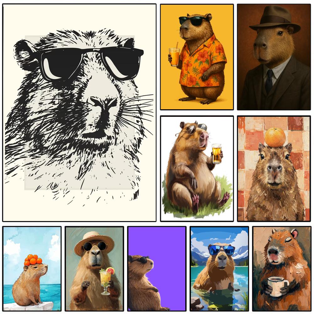 Poster Dinding Cetak Capybara  - Esports Gaming Poster ulasan dan harga