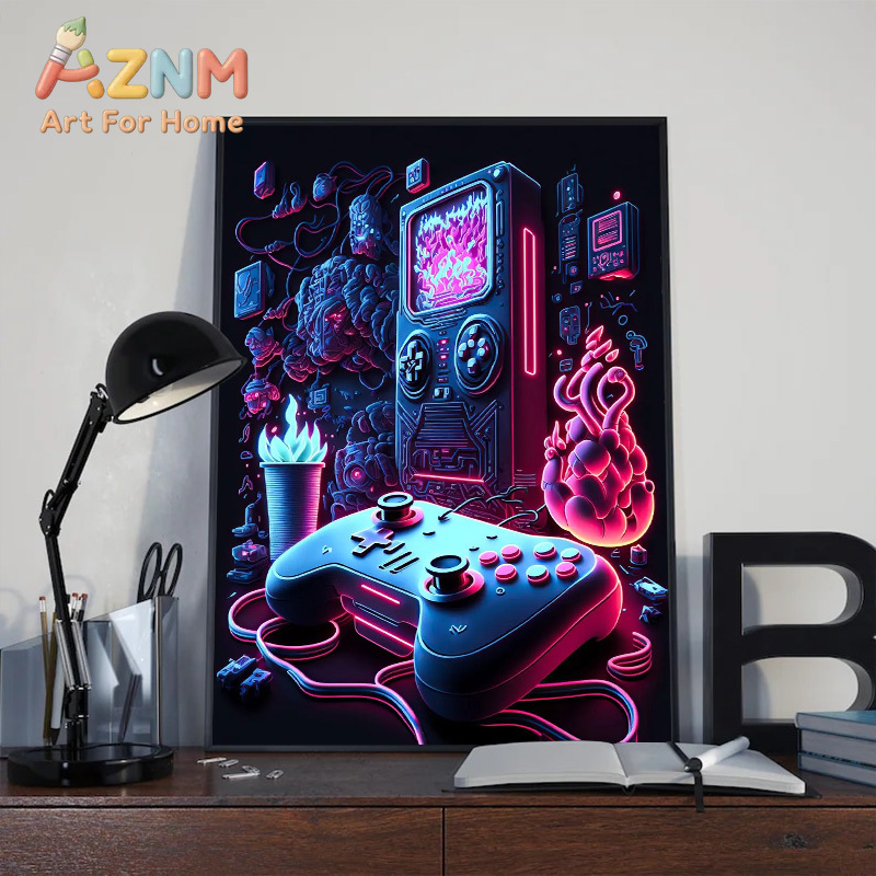 Poster Seni Dinding Gaming Neo - Esports Gaming Poster ulasan dan harga