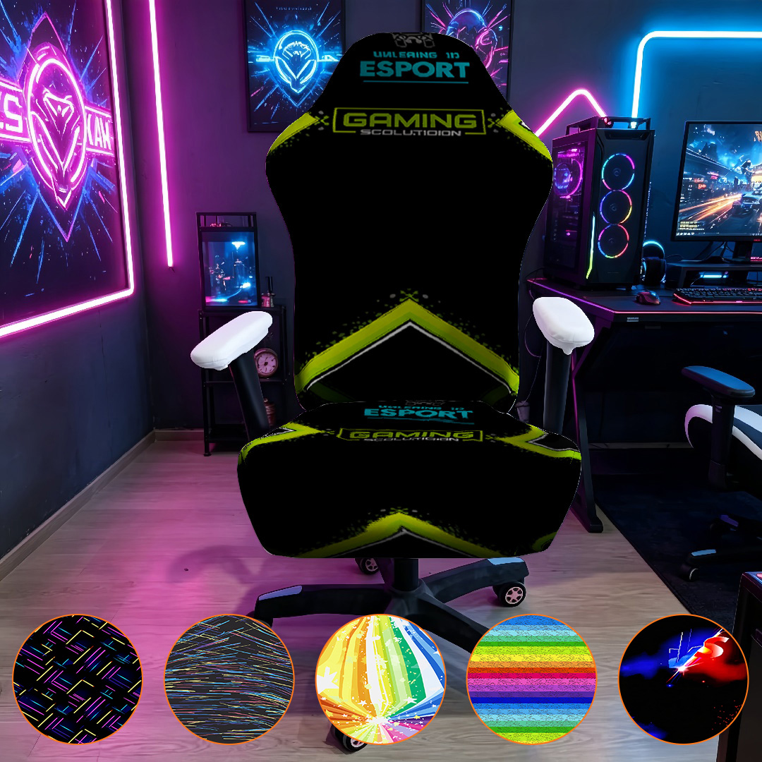 Sarung Kursi Gaming Elastis Ti - Esports Gaming Logos ulasan dan harga